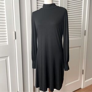 Banana Republic Black Jersey Knit Midi Dress Size M